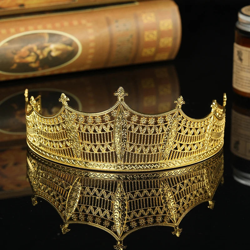 Morocco Crown Women Tiaras African Bride Hair Jewelry Forehead Sequins