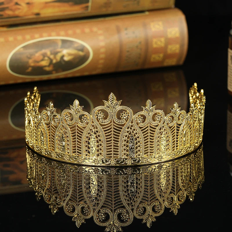 Morocco Crown Women Tiaras African Bride Hair Jewelry Forehead Sequins