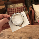 Pearl Barrettes 14K Round Hair Je
