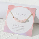 Women's Green Pink Stone Short Necklace 16 Inch