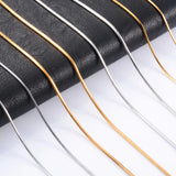 Stainless Steel Snake Chain Necklaces 1.2/1.5/2.0mm