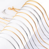 Stainless Steel Snake Chain Necklaces 1.2/1.5/2.0mm