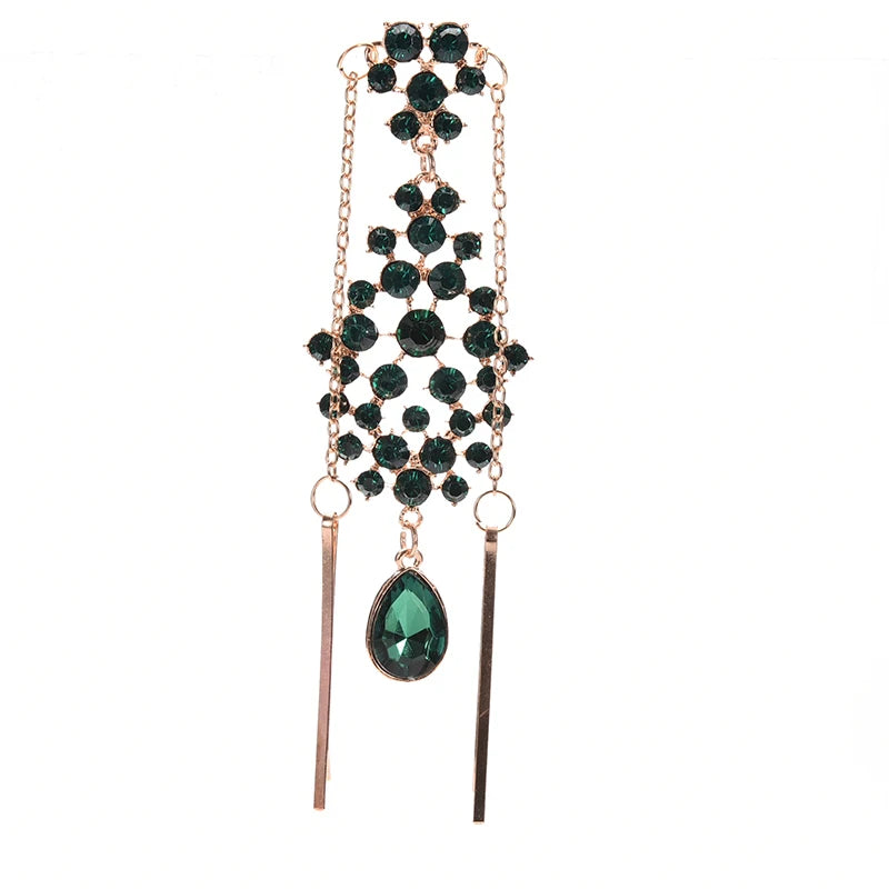 Women Crystal Rhinestone Head Chain Hairband Accessory