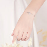 925 Sterling Silver Bracelet Airplane Pendant Ladies Bracelet