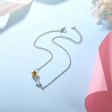 925 Silver Anklet Women Rose Flower Chain Jewelry Mix&Match Daily