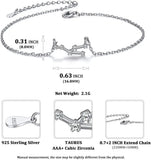925 Silver Anklets Women Zodiac Sign Boho Beach Foot Jewelry