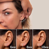 925 Silver Small Huggie Hoop Earrings CZ Cartilage Piercing Sleeper Earrings
