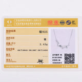 925 Silver Dog Anklet Bracelet Clear CZ Foot Jewelry for Women Girls