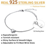 925 Silver Star Bracelet Dainty Chain Friendship Jewelry