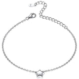 925 Silver Star Bracelet Dainty Chain Friendship Jewelry