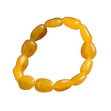 Chicken Butter Yellow Beeswax Bracelet Natural Honey Amber Rough Bracelet