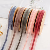 Chiffon Striped Yarn DIY Hair Decoration Ribbon 10 Yards
