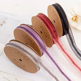 Chiffon Striped Yarn DIY Hair Decoration Ribbon 10 Yards