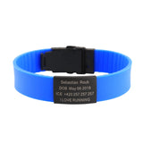 Kids SOS ID Safety Wristband Personalized Bracelet Baby Anti Lost Armband