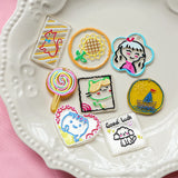 Hand-Painted Sunflower Girl Lollipop Pendant DIY Keychain