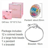 Kids DIY Charm Bracelet Crystal Beaded Jewelry Set