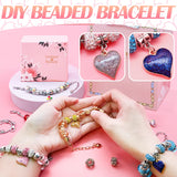 Kids DIY Charm Bracelet Crystal Beaded Jewelry Set