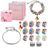 Kids DIY Charm Bracelet Crystal Beaded Jewelry Set