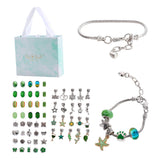 Kids Jewelry Making Kit DIY Bead Bracelet Necklace Set with Bag