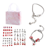 Kids Jewelry Making Kit DIY Bead Bracelet Necklace Set with Bag