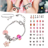 Kids Jewelry Making Kit DIY Bead Bracelet Necklace Set with Bag