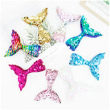 Kids Mermaid Tail Hair Clip Baby Cute Bangs Clip Cartoon Sequins Duckbill Clip