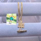 Children Necklace Name Necklace Portrait Necklace