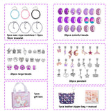 Children's 925 Silver Bracelet DIY Set with Glass Beads Pendant
