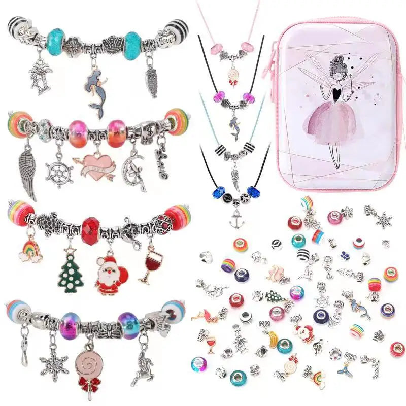 Kids' DIY Beaded Christmas Bracelet Kit