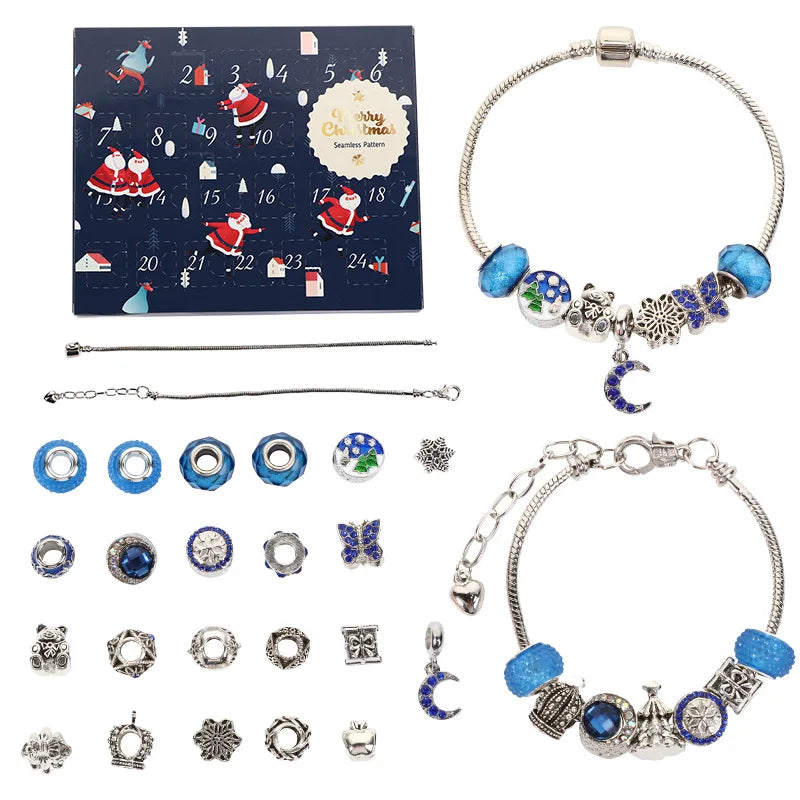 Kids' Bracelet Making Kit Jewelry DIY Beads Set Pendants Birthday Christmas Gift