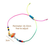 Kids Flamingo Pony Bracelet Set with 12Strands - 16-32cm Adjustable