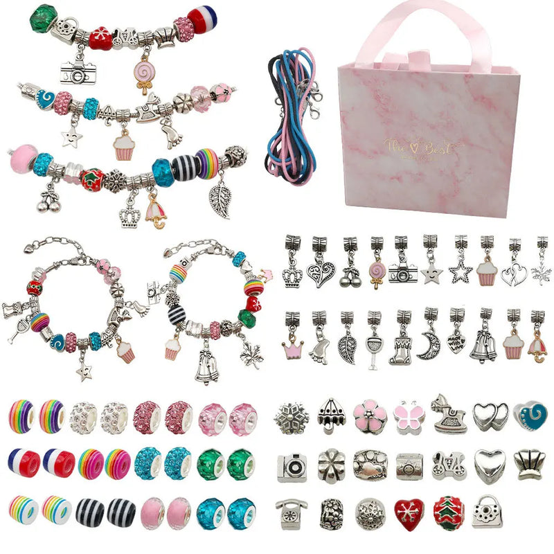 Kids DIY Crystal Ice Cream Bracelet Set
