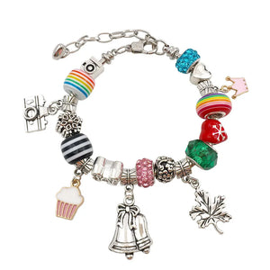 Kids DIY Crystal Ice Cream Bracelet Set