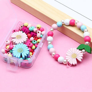 Kids Wood Beads Accessories Set for DIY Jewelry Making