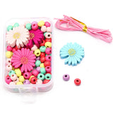 Kids Wood Beads Accessories Set for DIY Jewelry Making
