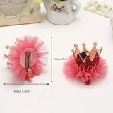 Kids Crown Princess Headwear Baby Head Flower Girl Hair Clip