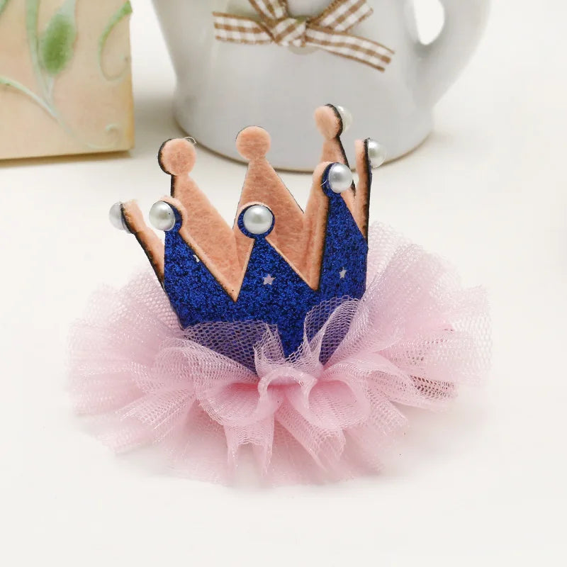 Kids Crown Princess Headwear Baby Head Flower Girl Hair Clip
