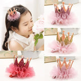 Kids Crown Princess Headwear Baby Head Flower Girl Hair Clip