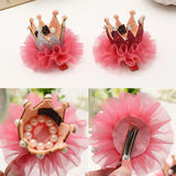 Kids Crown Princess Headwear Baby Head Flower Girl Hair Clip