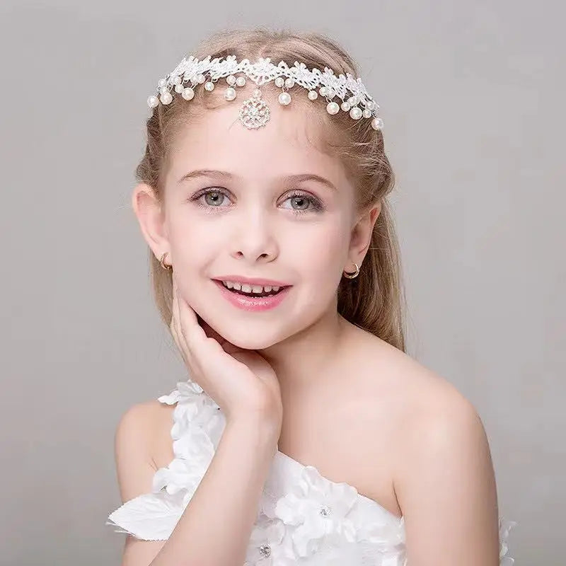 Children's Crown Tiara Crystal Hair Band Girl's Birthday Gift Headband