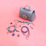 Kids DIY Beaded Jewelry Bracelet Set - Snake Bone Crystal Bracelet Kit