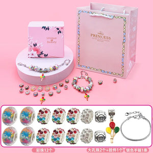 DIY Bracelet Making Kit for Kids with Beads Charms Box Gift
