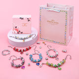 DIY Bracelet Making Kit for Kids with Beads Charms Box Gift