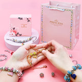 DIY Bracelet Making Kit for Kids with Beads Charms Box Gift