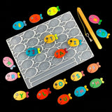 Children's Fishing Toys Alphabet Enlightenment Fishing Toys Epoxy Resin Mold