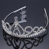 Kids Hair Crown Rhinestone Princess Barrette