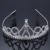 Kids Hair Crown Rhinestone Princess Barrette
