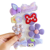 Kids Bunny Hairpin Girls Flower Clip Baby Headdress