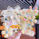 Kids Bunny Hairpin Girls Flower Clip Baby Headdress