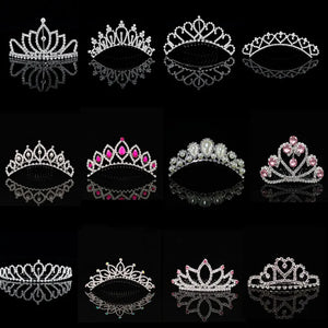 Kids Crown Rhinestone Hair Comb Princess Hairpin